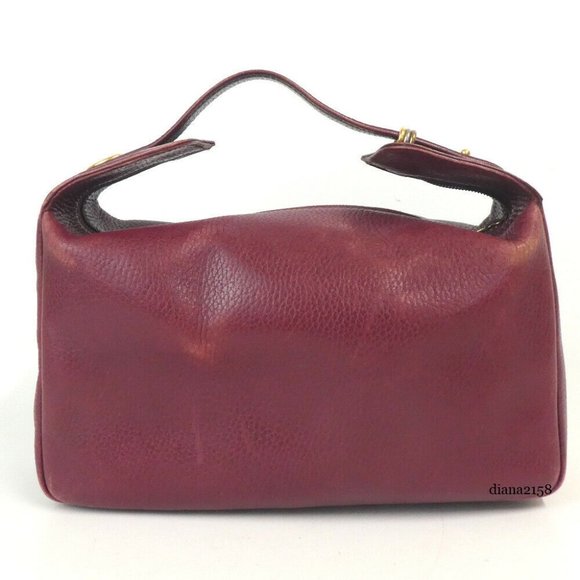 Cartier Must De Line Burgundy Leather Handbag